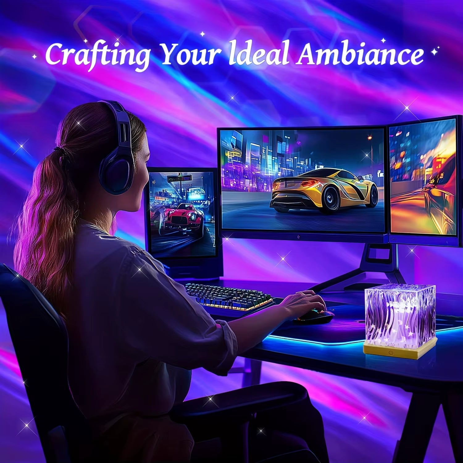 16-Farben Aurora LED Projektorlampe – Magische Nordlichter für Schlafzimmer, Wohnzimmer & Partys 